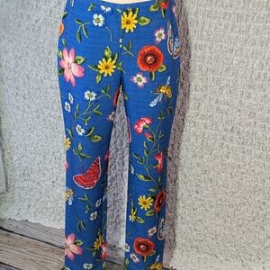 J. McLaughlin Blue Floral Pants‎